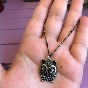 Owl charm necklace!